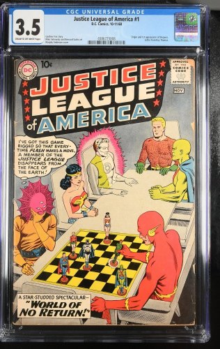 Cover Scan: Justice League Of America (1960) #1 CGC VG- 3.5 1st Appearance Despero! - Item ID #356487