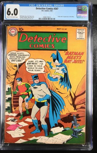 Cover Scan: Detective Comics #267 CGC FN 6.0 1st Bat-Mite! Swan/Kaye Cover Art! - Item ID #356489
