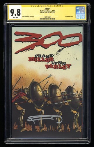 Cover Scan: 300 (1998) #1 CGC NM/M 9.8 White Pages SS Signed Frank Miller Frank Miller! - Item ID #357981