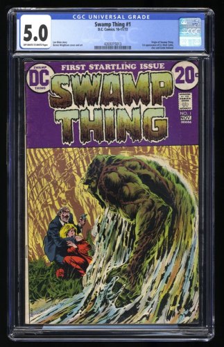 Cover Scan: Swamp Thing (1972) #1 CGC VG/FN 5.0 1st Solo Series! Bernie Wrightson Art! - Item ID #358102