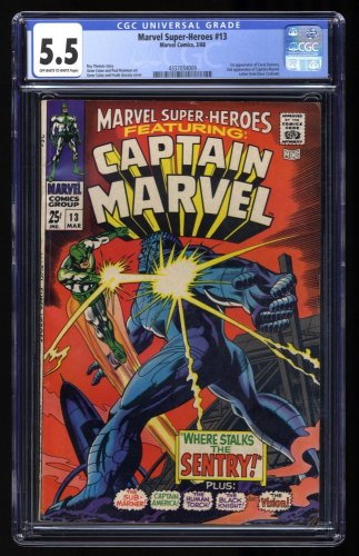 Cover Scan: Marvel Super-Heroes #13 CGC FN- 5.5 1st Appearance Carol Danvers! - Item ID #358401