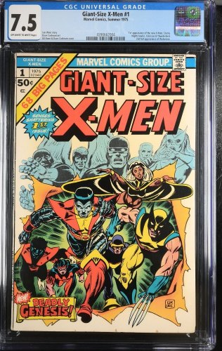Cover Scan: Giant-Size X-Men (1975) #1 CGC VF- 7.5 1st Appearance New Team! Storm! - Item ID #358766