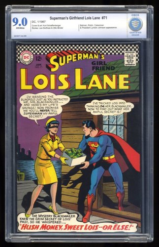 Cover Scan: Superman's Girl Friend, Lois Lane #71 CBCS VF/NM 9.0 2nd Silver Age Catwoman! - Item ID #358772
