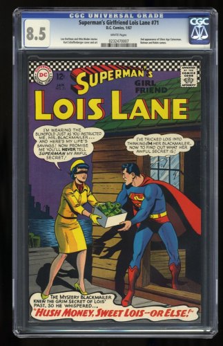 Cover Scan: Superman's Girl Friend, Lois Lane #71 CGC VF+ 8.5 2nd Silver Age Catwoman! - Item ID #358776