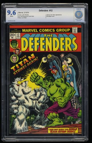 Cover Scan: Defenders #12 CBCS NM+ 9.6 White Pages Xemnu Appearance! - Item ID #359089