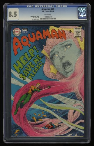 Cover Scan: Aquaman #40 CGC VF+ 8.5 White Pages - Item ID #359410