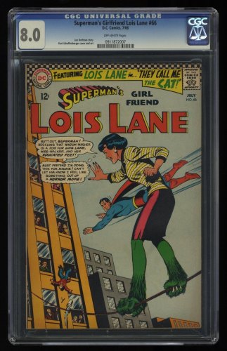 Cover Scan: Superman's Girl Friend, Lois Lane #66 CGC VF 8.0 Off White - Item ID #359418