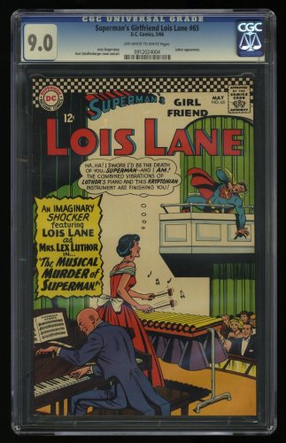 Cover Scan: Superman's Girl Friend, Lois Lane #65 CGC VF/NM 9.0 Off White to White - Item ID #359419