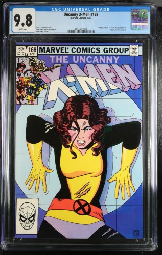 Cover Scan: Uncanny X-Men #168 CGC NM/M 9.8 White Pages 1st Madelyne Pryor! - Item ID #362504