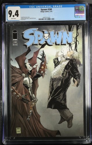 Cover Scan: Spawn #240 CGC NM 9.4 Todd McFarlane Story and Cover! Kudranski Art! - Item ID #362506