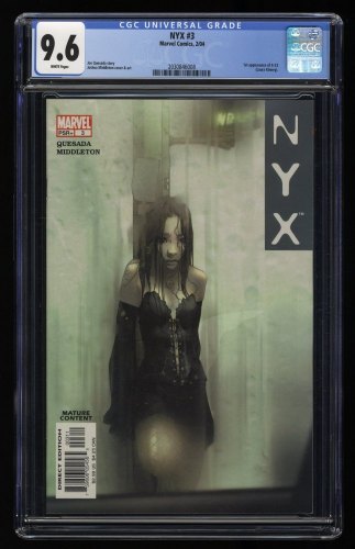 Cover Scan: NYX #3 CGC NM+ 9.6 White Pages 1st Appearance X-23 (Laura Kinney)! - Item ID #362527