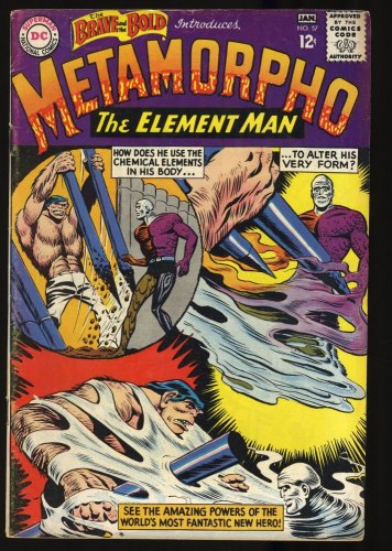 Cover Scan: Brave And The Bold #57 FN 6.0 1st Appearance Metamorpho! Fradon/Paris Cover! - Item ID #362551