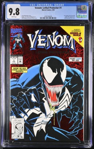 Cover Scan: Venom: Lethal Protector (1993) #1 CGC NM/M 9.8 Red Foil Variant - Item ID #362569