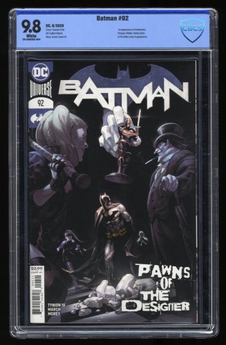 Cover Scan: Batman (2016) #92 CBCS NM/M 9.8 White Pages 1st Punchline Cover! - Item ID #362944