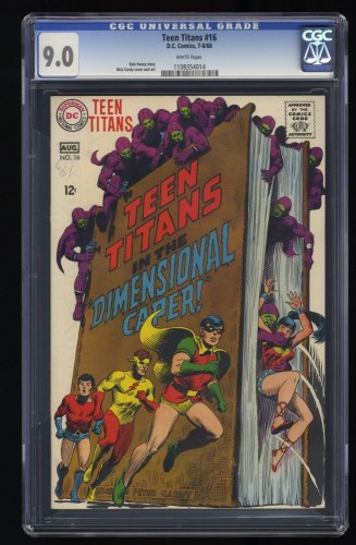 Cover Scan: Teen Titans #16 CGC VF/NM 9.0 White Pages - Item ID #362947