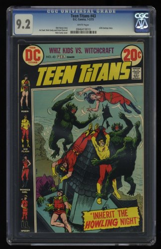 Cover Scan: Teen Titans #43 CGC NM- 9.2 White Pages - Item ID #362962