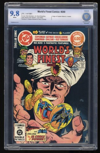 Cover Scan: World's Finest Comics #268 CBCS NM/M 9.8 White Pages - Item ID #362985