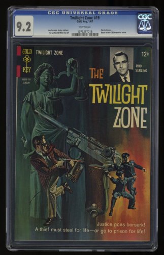 Cover Scan: Twilight Zone (1962) #19 CGC NM- 9.2 White Pages - Item ID #363000