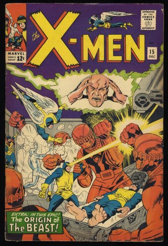 Cover Scan: X-Men #15 FN+ 6.5 2nd Appearance Sentinels! 1st Appearance Master Mold! - Item ID #363317
