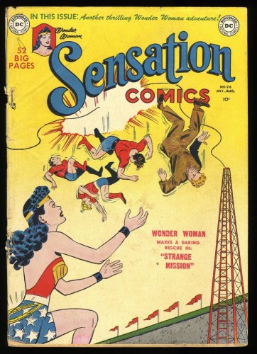 Cover Scan: Sensation Comics #98 GD- 1.8  Irwin Hasen Cover! Early Wonder Woman! - Item ID #363322