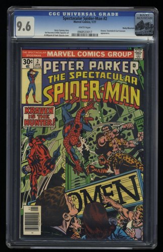 Cover Scan: Spectacular Spider-Man #2 CGC NM+ 9.6 White Pages Rocky Mountain - Item ID #363399