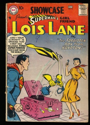 Cover Scan: Showcase #10 GD+ 2.5 Superman and Lois Lane! Boring/Kaye Cover! - Item ID #363650