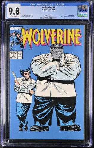Cover Scan: Wolverine #8 CGC NM/M 9.8 Classic Grey Hulk Mr. Fixit cover! Buscema Art! - Item ID #363678