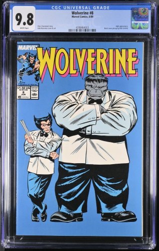 Cover Scan: Wolverine #8 CGC NM/M 9.8 Classic Grey Hulk Mr. Fixit cover! Buscema Art! - Item ID #363679