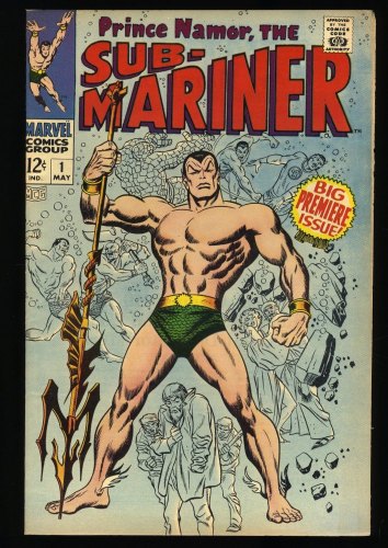 Cover Scan: Sub-Mariner #1 FN 6.0 Origin Retold! Fantastic Four Appearance! - Item ID #364272