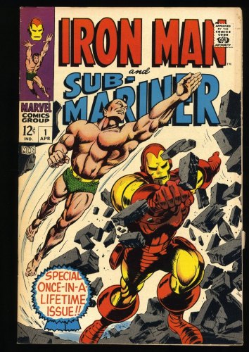 Cover Scan: Iron Man and Sub-Mariner #1 VF 8.0 Predates 1st Issues! Whiplash App! - Item ID #364278