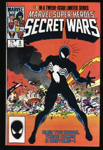 Cover Scan: Marvel Super-Heroes Secret Wars #8 VF+ 8.5 1st Black Costume - Item ID #364478