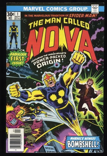 Cover Scan: Nova (1976) #1 FN/VF 7.0 Origin 1st Appearance Richard Ryder! Bronze Age Key! - Item ID #364479