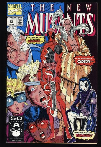 Cover Scan: New Mutants #98 VF 8.0 1st Appearance Deadpool!  - Item ID #364481