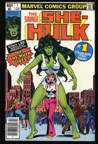 Cover Scan: Savage She-Hulk (1980) #1 VF- 7.5 Newsstand Variant Origin and 1st Appearance! - Item ID #364482