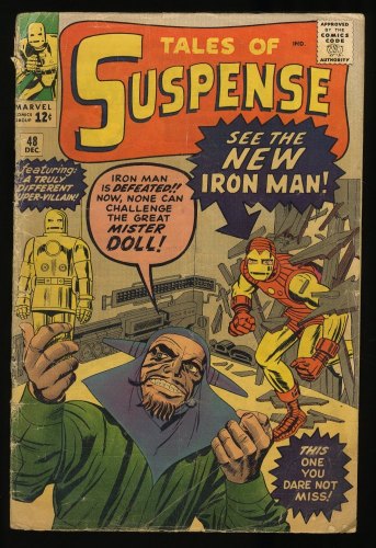Cover Scan: Tales Of Suspense #48 GD- 1.8 1st Appearance Gold Armor! Jack Kirby! - Item ID #364501