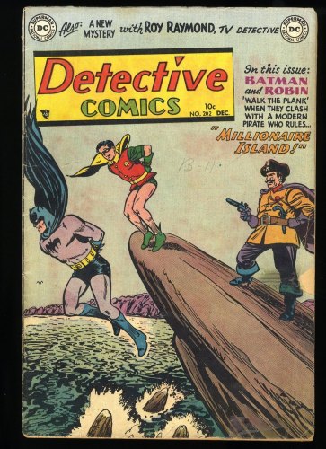 Cover Scan: Detective Comics (1937) #202 GD/VG 3.0 Batman! Golden Age! DC Comics - Item ID #364572