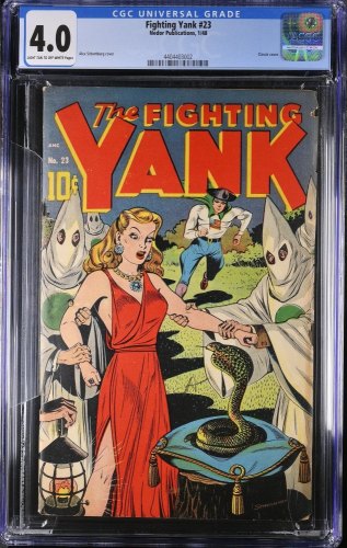 Cover Scan: Fighting Yank #23 CGC VG 4.0 Alex Schomburg cover! Golden Age Hero! - Item ID #365490