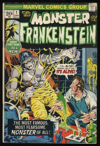 Cover Scan: Frankenstein #1 VG 4.0 Mike Ploog Cover and Beautiful Artwork! - Item ID #365807