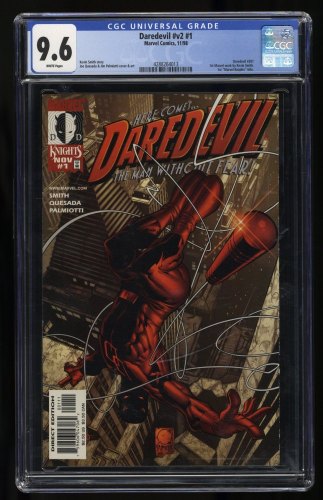 Cover Scan: Daredevil (1998) #1 CGC NM+ 9.6 White Pages - Item ID #366300