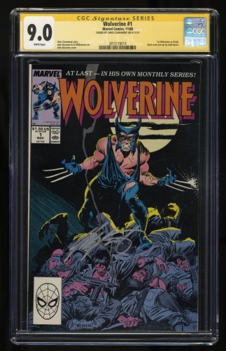 Cover Scan: Wolverine #1 CGC VF/NM 9.0 SS Signed Claremont 1st Appearance of Patch! - Item ID #366318
