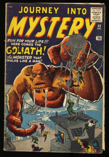 Cover Scan: Journey Into Mystery #63 VG 4.0 See Description (Qualified) - Item ID #367226