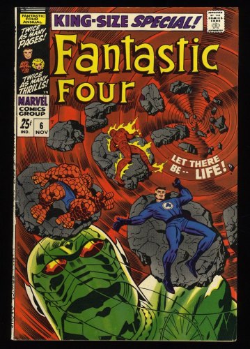Cover Scan: Fantastic Four Annual #6 FN+ 6.5 1st Appearance Annihilus! - Item ID #367911