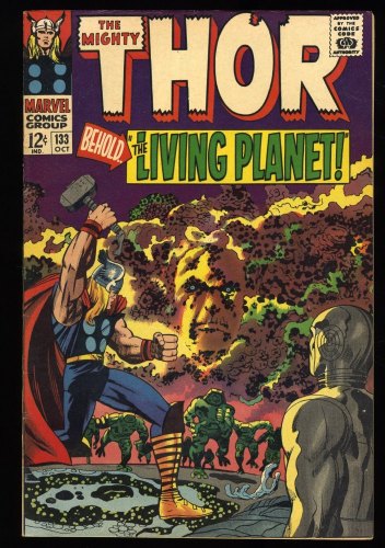 Cover Scan: Thor #133 VF- 7.5 1st Appearance Ego Living Planet! Jack Kirby! - Item ID #367927