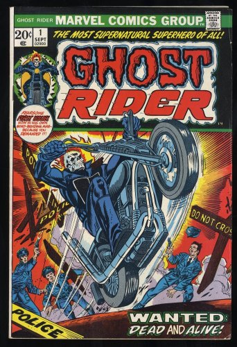 Cover Scan: Ghost Rider (1973) #1 FN- 5.5 1st Appearance Son of Satan! - Item ID #368772