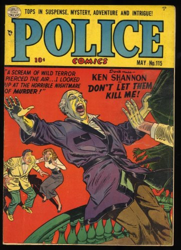 Cover Scan: Police Comics #115 VG+ 4.5 Don't Let Them Kill Me!!! - Item ID #368929