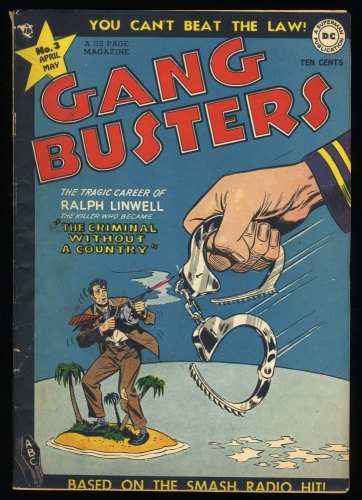 Cover Scan: Gang Busters #3 VG/FN 5.0 Scarce Golden Age Crime! - Item ID #368998