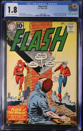 Cover Scan: Flash #123 CGC GD- 1.8 1st Golden Age Flash in Silver Age! - Item ID #369208