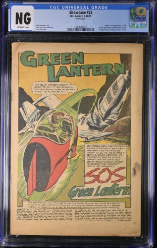 Cover Scan: Showcase #22 CGC CV 0.1 Off White 1st Hal Jordan + Silver Age Green Lantern! - Item ID #369223