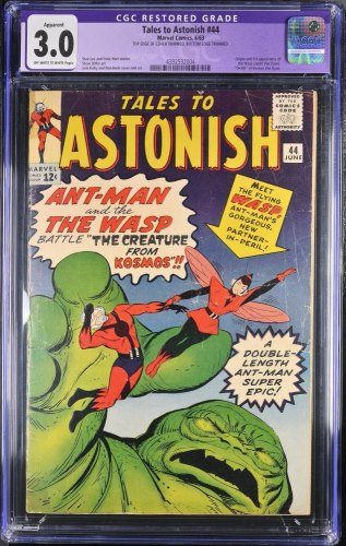 Cover Scan: Tales To Astonish #44 CGC GD/VG 3.0 (Restored) 1st Wasp! Jack Kirby! - Item ID #369627