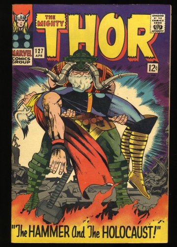 Cover Scan: Thor #127 VF- 7.5 1st Appearance Pluto! Hammer and Holocaust! Kirby Art! - Item ID #371157